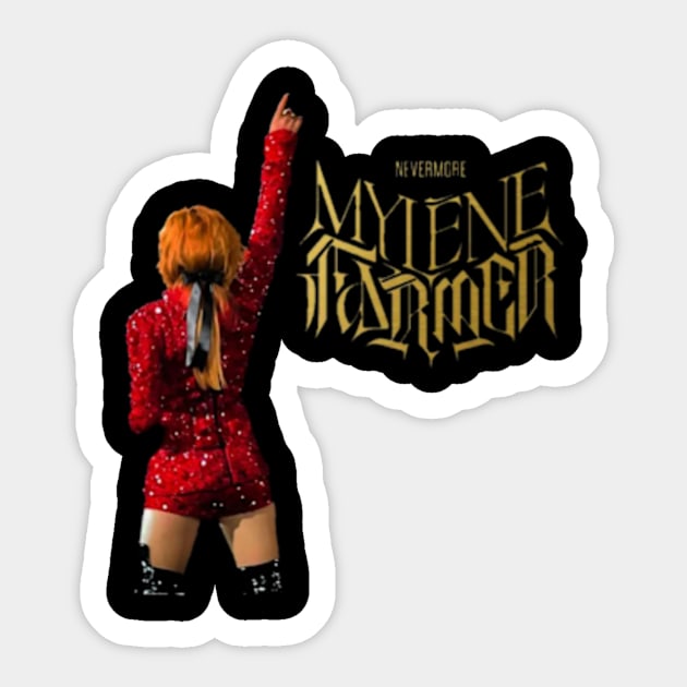 Mylène Farmer Sticker by shadowNprints